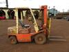 1984 NISSAN PF02A25V GAS FORKLIFT, 3100 LB. CAPACITY, 275 HRS., PNEUMATIC TIRES, VIN/SERIAL:PF02022901, (HC&S No. 647) - 5