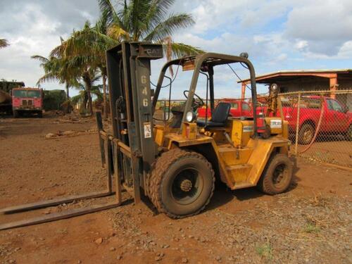 CAT RC60 FORKLIFT, 6000 LB. CAPACITY, 441 HRS., PNEUMATIC TIRES, DIESEL, (HC&S No. 646)