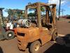 2006 NISSAN 60 MUGL02A30LV PROPANE FORKLIFT, 5,000LB CAPACITY, PNEUMATIC TIRES, (LEAKING HYDRAULIC HOSE), (HC&S No. 6910) - 2