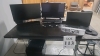 LOT OF WORKSTATION INCLUDING BLACKBOARD2 CONTROL SURFACE, (1) DELL 4K MONITOR MODEL P2723QE, (1) NEC MONITOR MODEL EA232WMI, (1) SONY TELEMASTER EL VIDEO MONITOR MODEL PVM-A250, (1) JBL LSR 2300 SPEAKER AND (2) GENELEC 8040A SPEAKERS<br/><br/>STANDING D