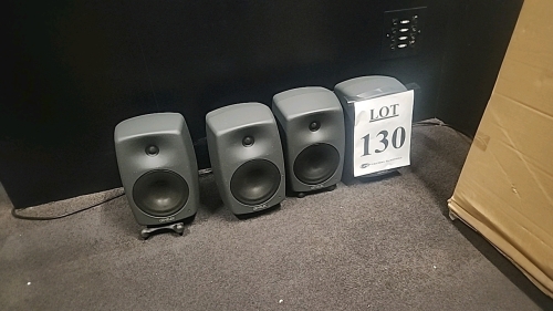 LOT OF FOUR (4) GENELEC SPEAKERS MODEL 8040A