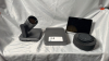 YEALINK MSPEECH AI MEETING SPEAKER PHONE, UVC84 CONFERENCE CAMERA, MTOUCH2 PANEL, AND MCORE MINIPC