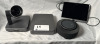 YEALINK MSPEECH AI MEETING SPEAKER PHONE, UVC84 CONFERENCE CAMERA, MTOUCH2 PANEL, AND MCORE MINIPC