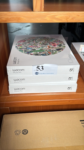 LOT OF THREE (3) WACOM INTUOS PRO TABLETS. NEW IN BOX