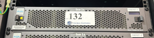 AJA OPENGEAR 3.0 RACKMOUNT MODEL OG-3-FR WITH (10) OG-FIBER-2T MODULES