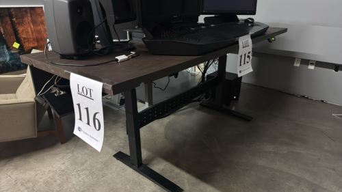 GEEKDESK ADJUSTABLE STANDING DESK/TABLE 90"x31.5"<br/><br/><br/>TABLE ONLY CONTENTS NOT INCLUDED, DELAYED PICKUP