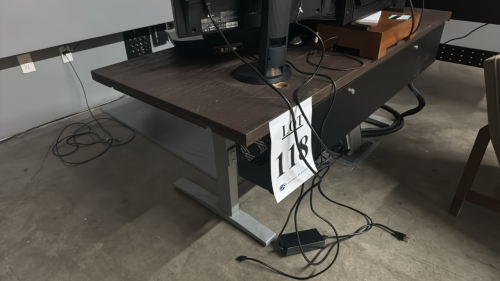 GEEKDESK ADJUSTABLE STANDING DESK/TABLE 74"x32"<br/><br/><br/>DESK ONLY CONTENTS NOT INCLUDED, DELAYED PICKUP