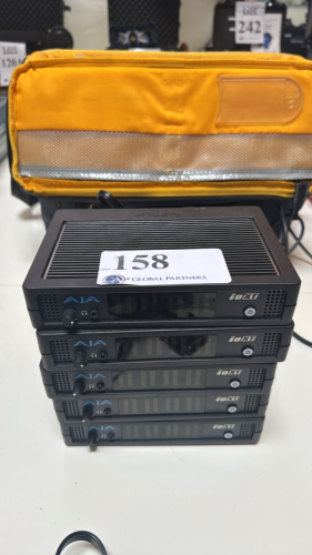 LOT OF FIVE (5) AJA IOXT VIDEO CAPTURE/PLAYBACK DEVICES