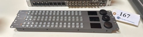LOT OF THREE (3) BLACKMAGIC DESIGN VIDEOHUB MASTER CONTROL PANELS