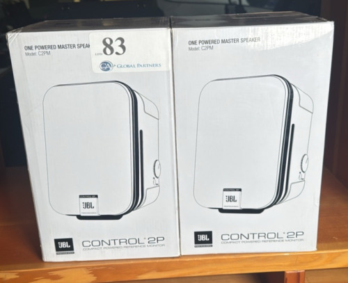 LOT OF TWO (2) JBL CONTROL 2P POWERED MASTER SPEAKERS