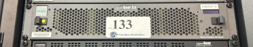 AJA OPENGEAR 3.0 RACKMOUNT MODEL OG-3-FR WITH (10) OG-FIBER-2T MODULES