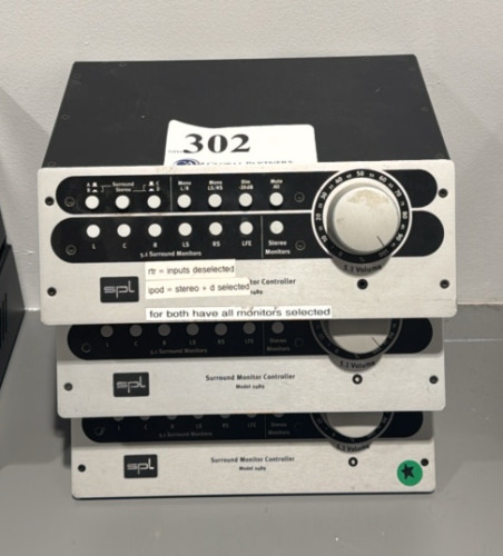 LOT OF (3) SPL SURROUND MONITOR CONTROLLERS MODEL 2489