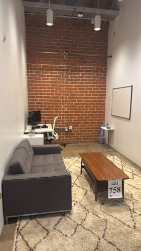 Office room furniture with computer equipment