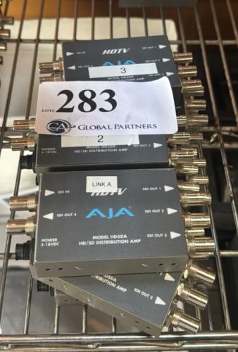 LOT OF (9) AJA HD5DA HD/SD DISTRIBUTION AMPLIFIERS