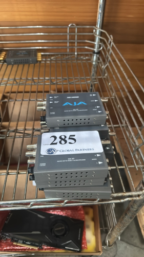 LOT OF (7) AJA HI5-3D 3G/HD-SDI TO HDMI 1.4A MULTIPLEXERS