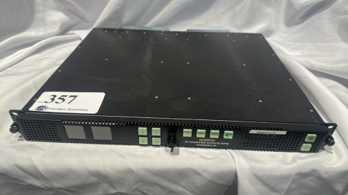 EVERTZ IP MASTER CLOCK/SPG 5700MSC-IP MODEL:7801FR WITH (1) EVERTZ 5700-AUX MODULE, (1) EVERTZ 7801FC-IRD MODULE & (1) EVERTZ 7800MSC-10G MODULE