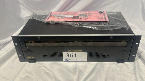 LOT (2) EVERTZ 500FR SWITCHES: (QTY.1) EVERTZ EXPONENT HIGH DENSITY DISTRIBUTION FRAME MODEL: 500FR WITH (6) EVERTZ 500ADA MODULES & (1) EVERTZ 500FC MODULE AND (QTY. 1) EVERTZ EXPONENT HIGH DENSITY DISTRIBUTION FRAME MODEL: 500FR WITH 500ADA MODULE