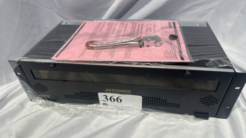 LOT (3) EVERTZ EXPONENT HIGH DENSITY DISTRIBUTION FRAME MODEL: 400FR WITH (1) 400FC MODULE