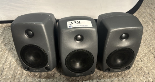 LOT OF (3) GENELEC 8030 SPEAKERS