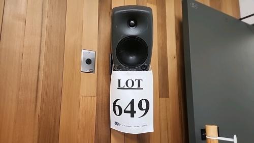 SURROUND SOUND SYSTEM INCLUDING (5) GENELEC 8030 SPEAKERS AND (1) JBL 310S SUBWOOFER