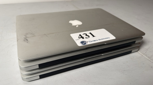 LOT OF (4) APPLE MACBOOK AIR MODEL A1466 FOR PARTS