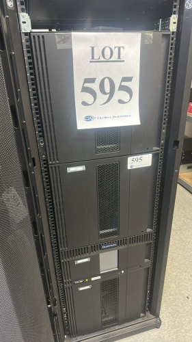 QUANTUM SCALAR i500 TAPE LIBRARY WITH TAPE DRIVES AND BROCADE G610 SWITCH (NO TAPES)