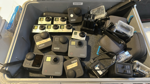 LOT ASST&rsquo;D GOPRO, SHERICAL PANORAMIC HEADS, 3D GLASSES, YL-LASER 301, PS4