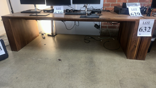 LOT (2) WOOD STUDIO PRODUCTION TABLES