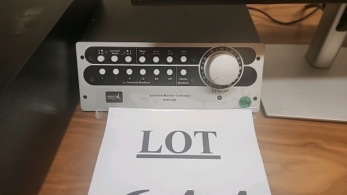 LOT OF A/V EQUIPMENT INCLUDING (1) SPL SURROUND CONTROL MONITOR MODEL 2489, (2) AJA HI5-4K-PLUS CONVERTERS, (1) AJA FIDO-2R, (2) BLACKMAGIC DESIGN SDI TO AUDIO MINICONVERTERS, AND (1) BLACKMAGIC DESIGN SDI DISTRIBUTION MODULE