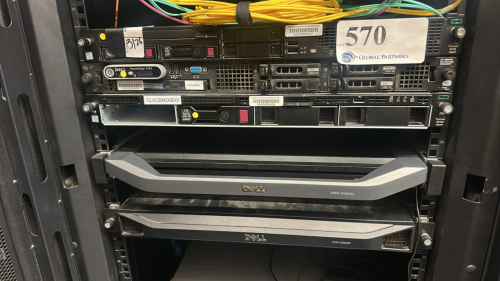 LOT DELL SERVERS AND RACKMOUNT MONITORS