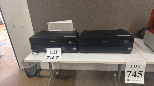 Lot of (2) Epson SureColor P800 Desktop Inkjet Printer with supplies