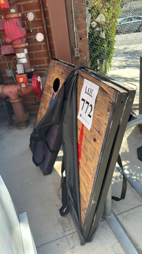 Lot of (2) corn hole boards