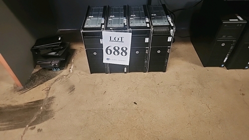 LOT OF (4) HP Z620 WORKSTATION PCS