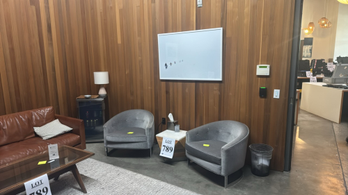 Office furniture with mini fridge