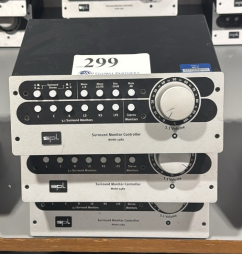 LOT OF (3) SPL SURROUND MONITOR CONTROLLERS MODEL 2489