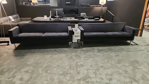 LOT OF (2) COUCHES WITH END TABLES