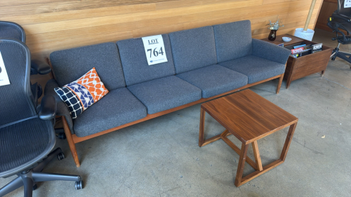 Outdoor sofa with mini table