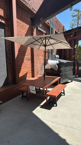 Patio dining table