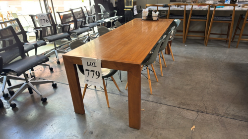 Dining table with (6) chairs