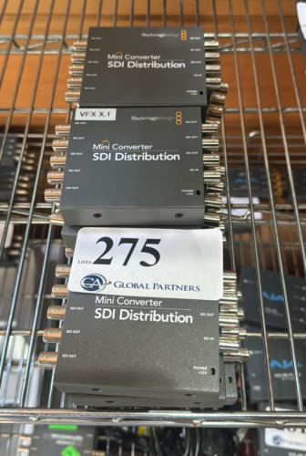 LOT OF (11) BLACKMAGIC DESIGN SDI DISTRIBUTION MINICONVERTERS