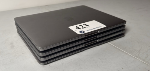 LOT OF (1) APPLE MACBOOK AIR MODEL A2337 AND (3) MACBOOK PRO MODEL A1708 FOR PARTS