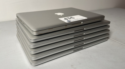 LOT OF (5) APPLE MACBOOK PRO MODEL A1398 AND (1) MACBOOK PRO A1278 FOR PARTS