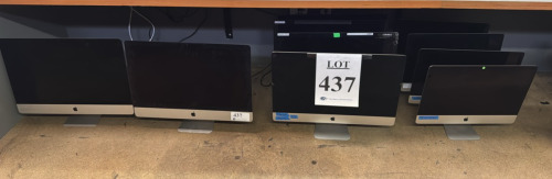 LOT OF (10) APPLE MAC PROS, SOME HAVE CRACKED COVERS FOR PARTS