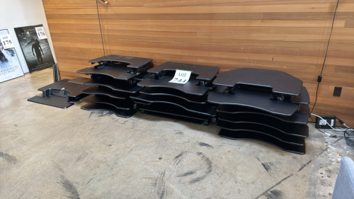 Lot of (16) VariDesk standing desk converters