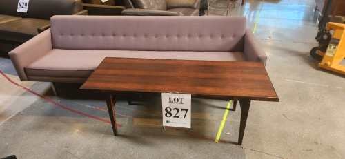 LOT OF COUCH AND 57"x21.5" COFFEE TABLE