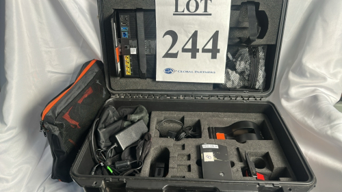 XSENS MOTION CAPTURE SUIT KIT SIZE L WITH HARD CASE, MISC ACCESORIES, AND ASUS RT-AC68U ROUTER