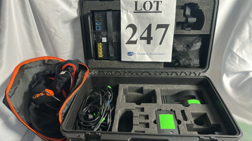 XSENS MOTION CAPTURE SUIT KIT SIZE XL WITH HARD CASE, MISC ACCESORIES, AND ASUS RT-AC68U ROUTER