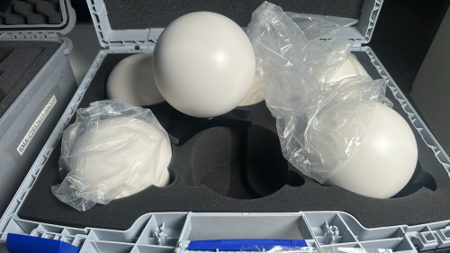 LASER SCANNER REFERENCE SPHERE SET WITH 6 SPHERES