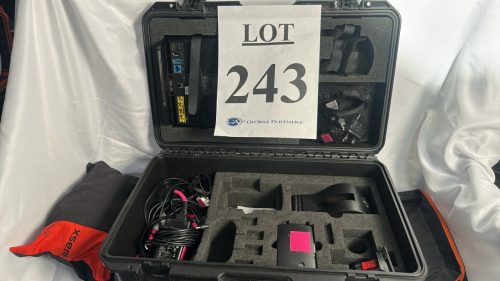 XSENS MOTION CAPTURE SUIT KIT SIZE XL WITH HARD CASE, MISC ACCESORIES, AND ASUS RT-AC68U ROUTER
