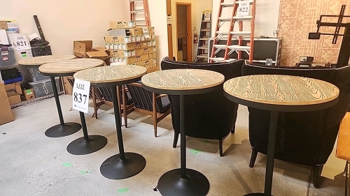 LOT OF (5) HIGH TOP TABLES